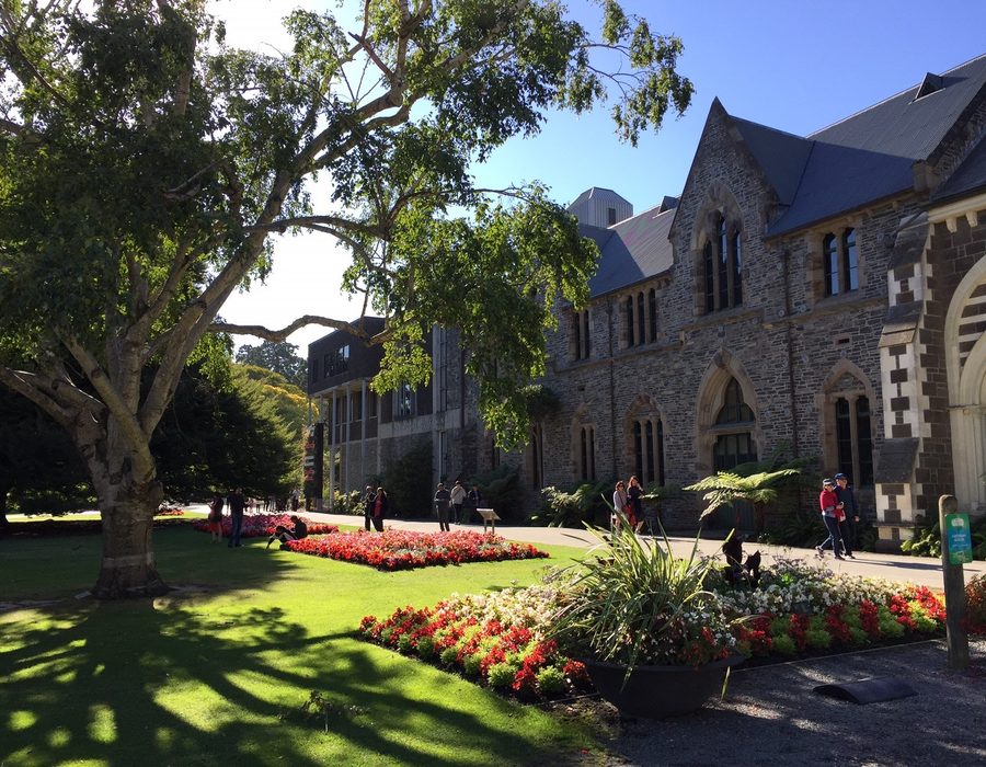 Canterbury Museum gothic stone architecture beside the Botanic Gardens