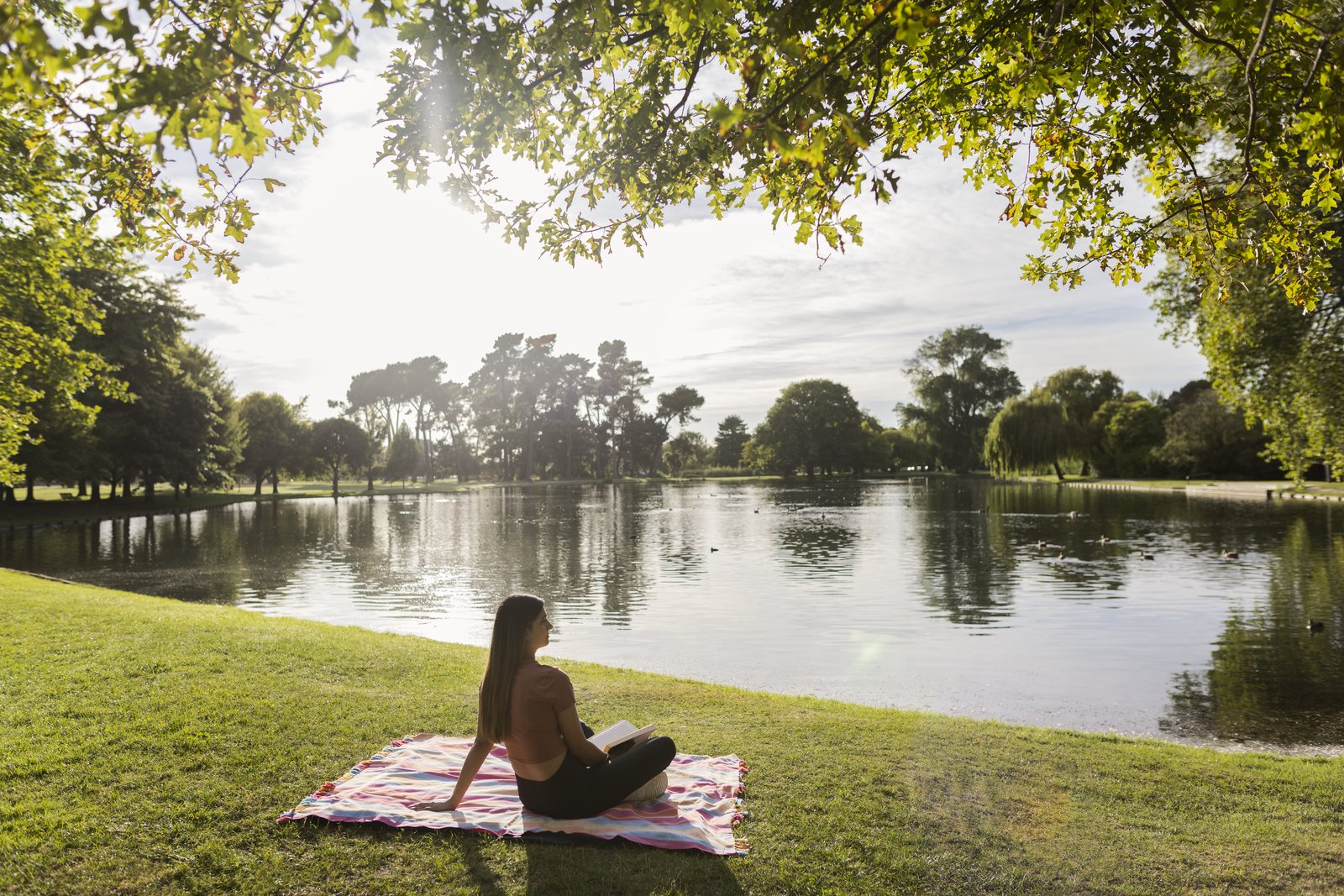 A Hagley Park moment opposite the lodge